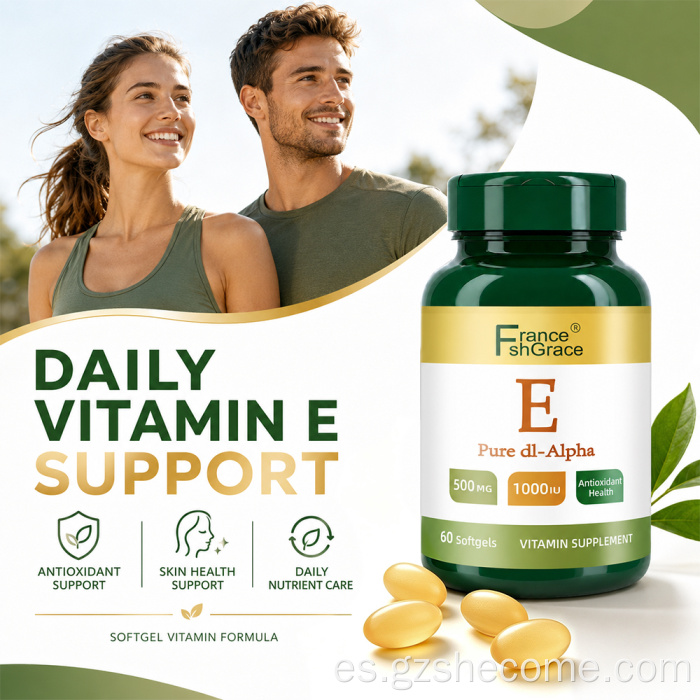 Las cápsulas blandas de vitamina E Shecome respaldan la salud inmunológica